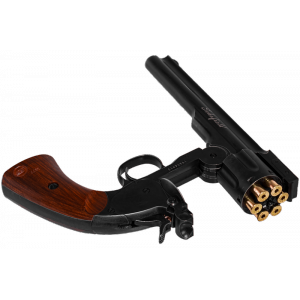 ASG модель револьвера Schofield 6" Aging BK & Wooden Grip, металл, СО2 (19303)